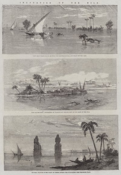 Inundation of the Nile by Richard Principal Leitch
